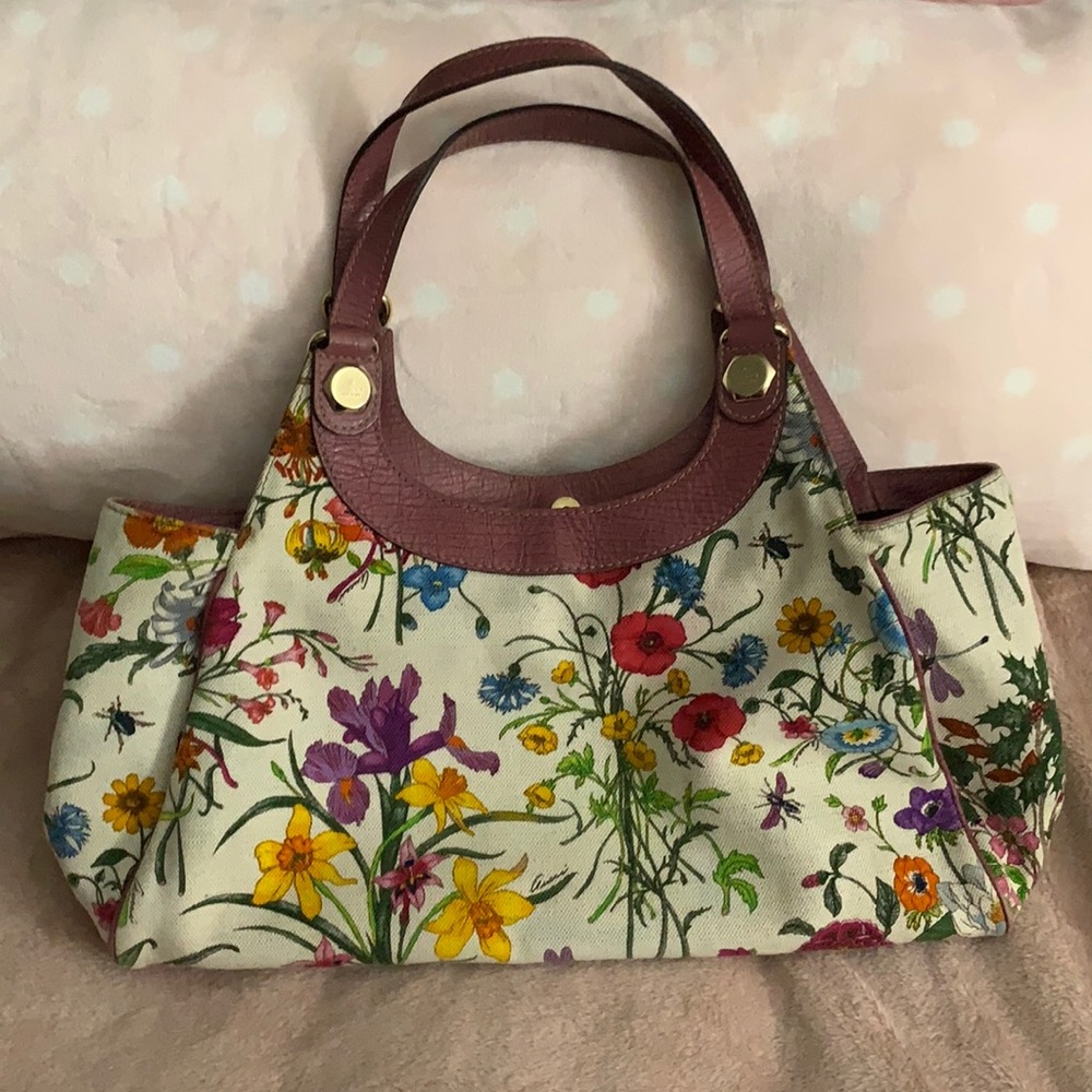 Gucci floral purse